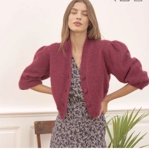 Rouje Paris mohair blend NONO cardigan size 36